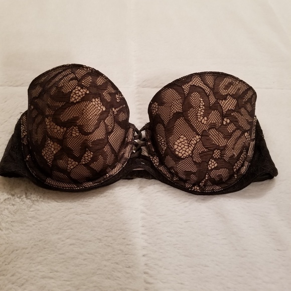 Victoria's Secret Strapless Black Lace Bra - Picture 2 of 8
